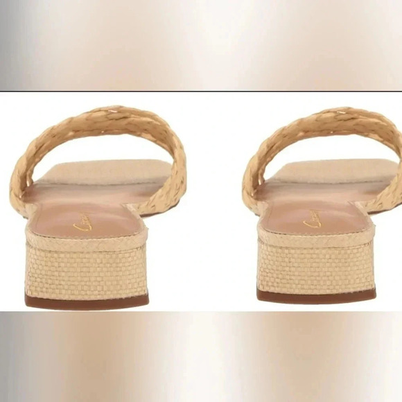 SE Boho 10 Chic Raffia Cruisewear Resort Slide Casual Mule Sandals - Picture 3 of 5